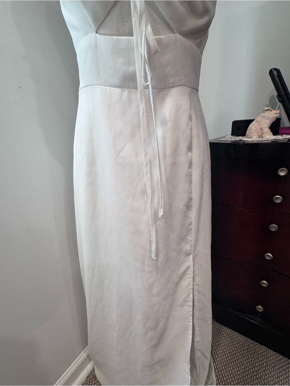 Lulu's White Backless Maxi Dress with Ruffle Straps - Picture 6 of 10